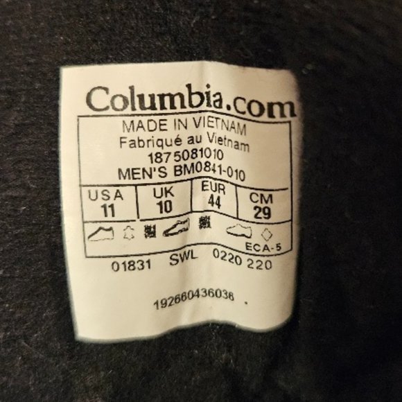 PERFECT CONDITION: Men's Columbia Snowcross Winter boots size 11 - Picture 9 of 9